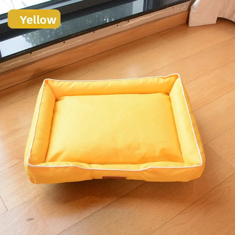 Chew-Proof Dog Bed for Large Breeds - Heavy-Duty Oxford Fabric, Waterproof & Non-Slip Mat, Durable Indoor/Outdoor Cushion