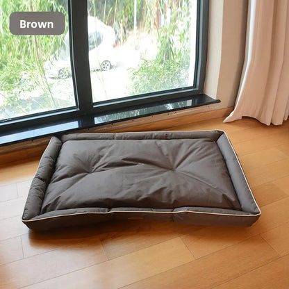 Chew-Proof Dog Bed for Large Breeds - Heavy-Duty Oxford Fabric, Waterproof & Non-Slip Mat, Durable Indoor/Outdoor Cushion