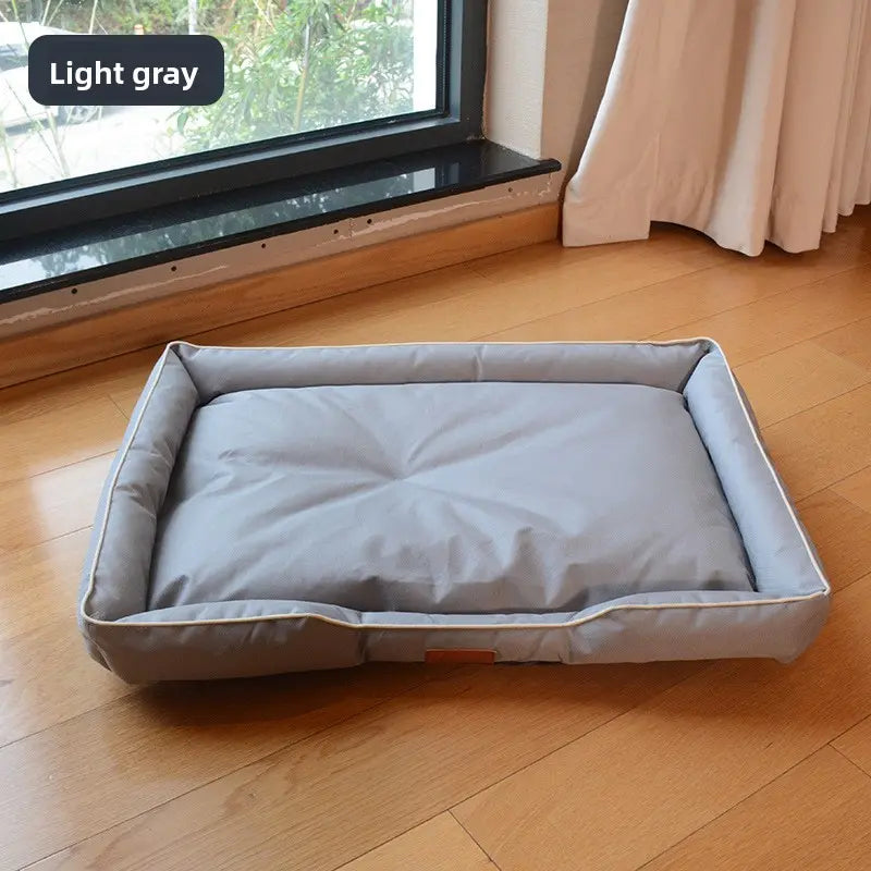 Chew-Proof Dog Bed for Large Breeds - Heavy-Duty Oxford Fabric, Waterproof & Non-Slip Mat, Durable Indoor/Outdoor Cushion