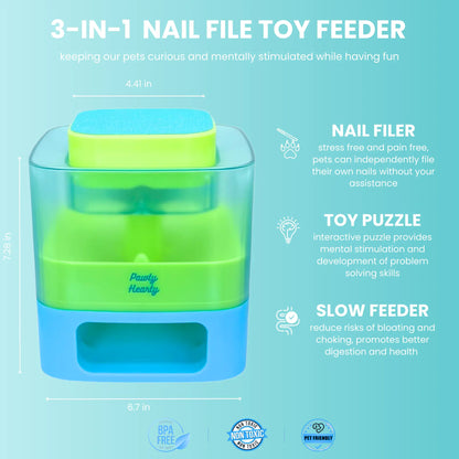 DOG NAIL FILE TOY FEEDER | PET NAIL FILE | DOG SCRATCH PAD | DOG NAIL FILE TOY | PUZZLE FEEDER | DOG SLOW FEEDER | TREAT DISPENSER Grinder