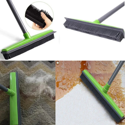 Multifunctional Telescopic Broom Magic Rubber Besom Cleaner Pet Hair Removal Brush Home Floor Dust Mop & Carpet Sweeper